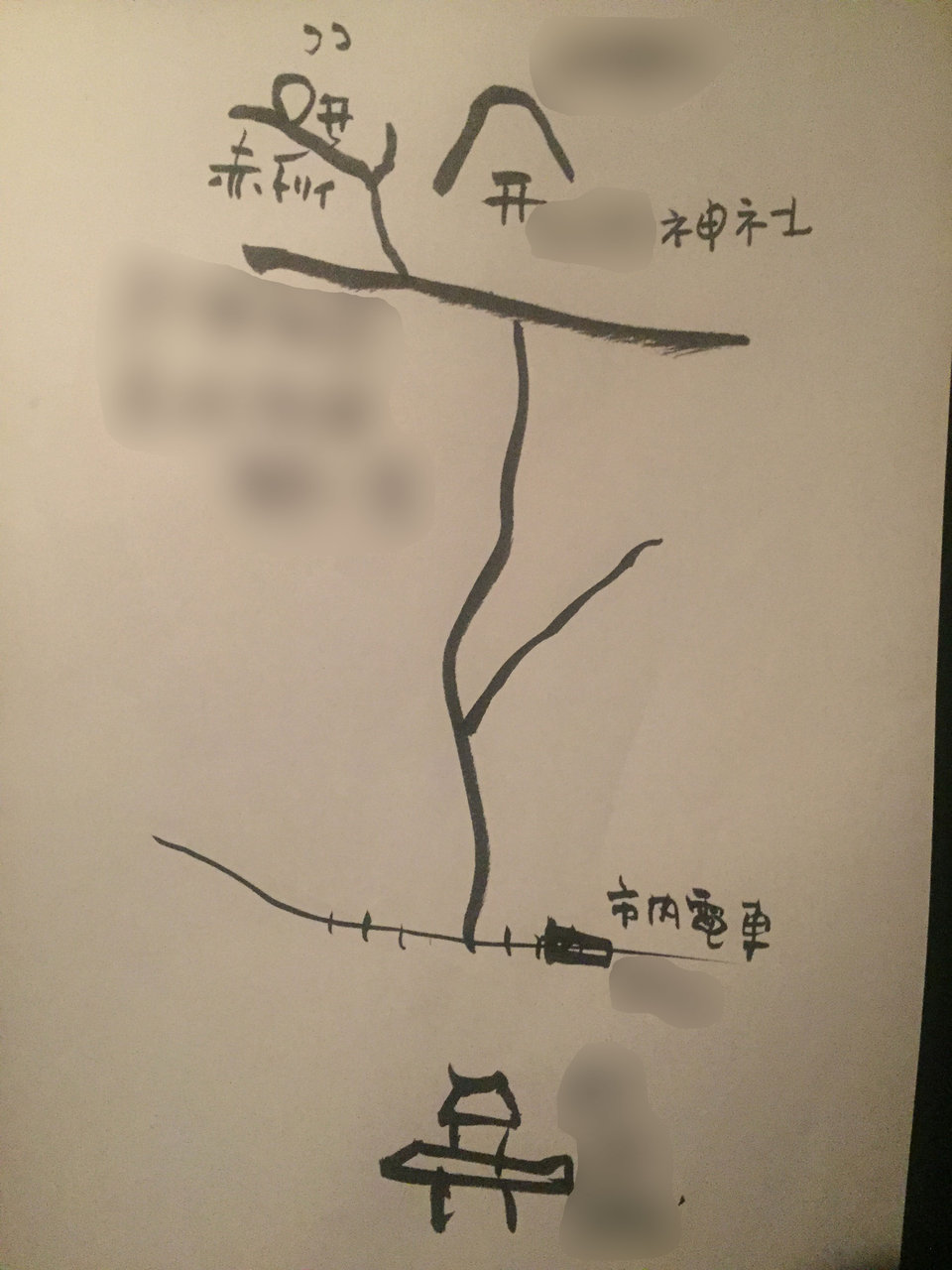 手書きの地図