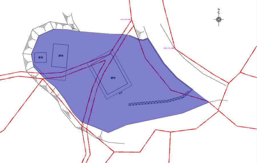 権利を必要とする土地の範囲