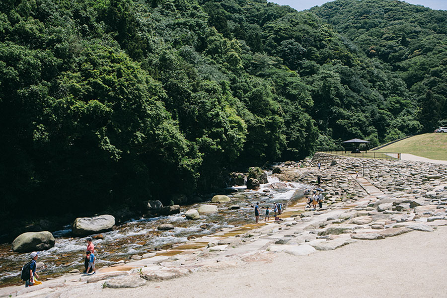 川遊びエリア全景